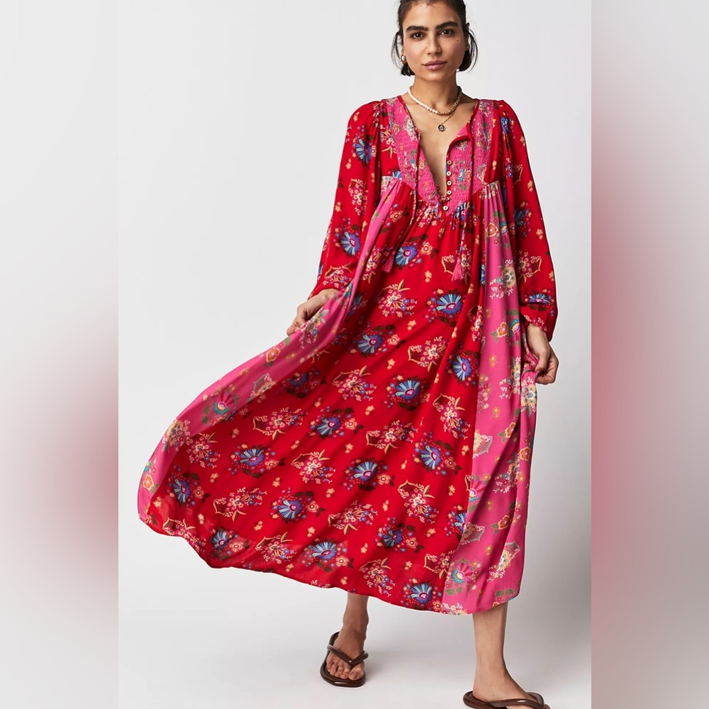 Spell Solstice Boho Midi Dress Size Small